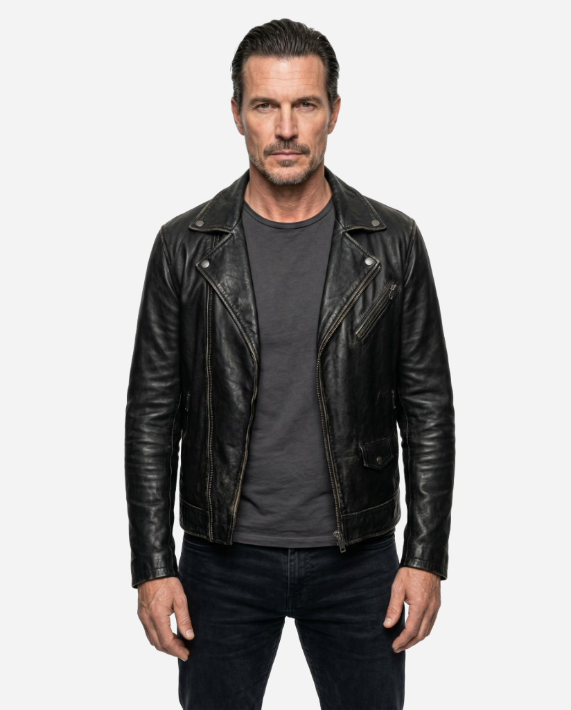 Victor — White male AI fashion model, age 35-44