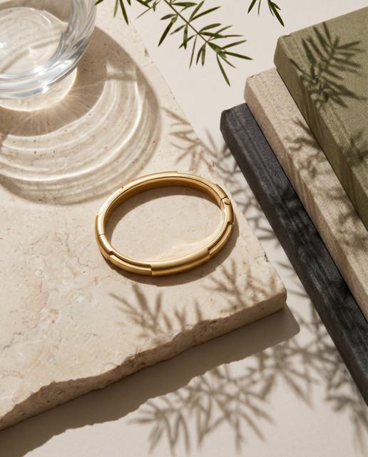 Serene Gold Bangle Editorial Photoshoot Pack: Natural Light Luxury Styling