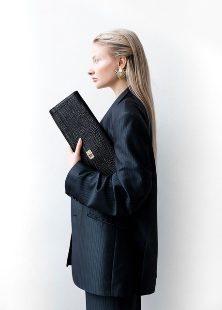 Pinstripe Power Suit Editorial Photoshoot Pack: Chic Office Wear Inspiration