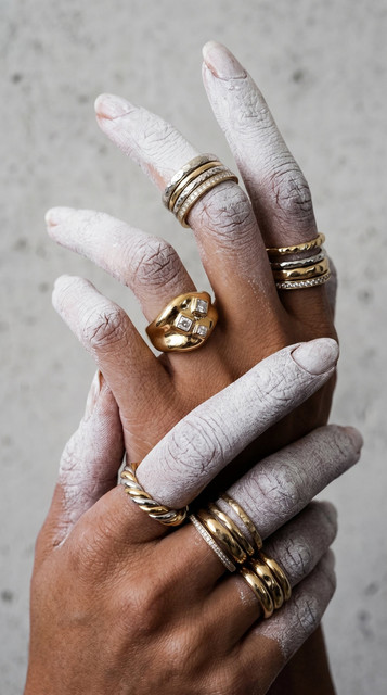 Avant-Garde Jewelry Editorial: Modern Styling Reference Photo Set