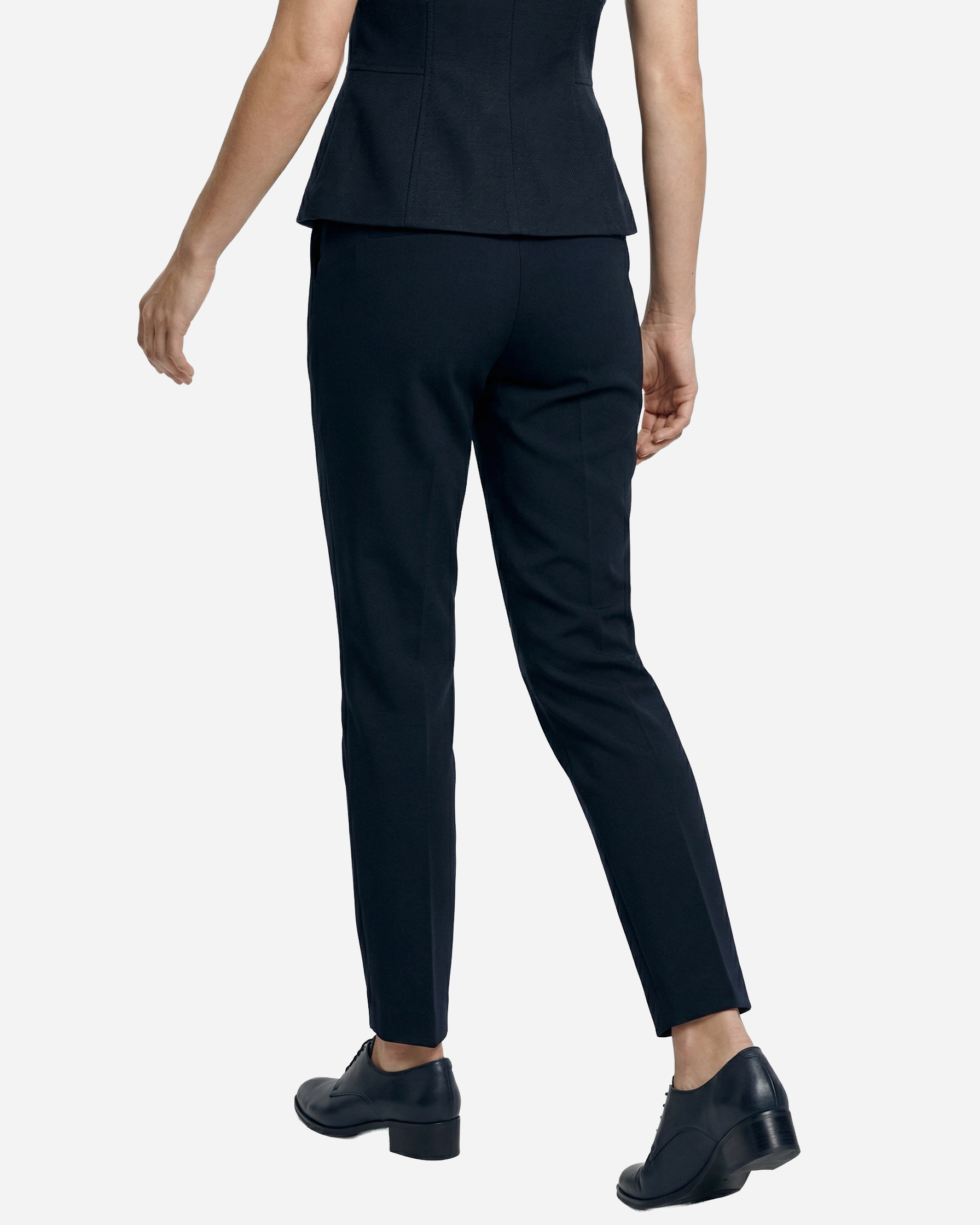 Headless Back Profile pose example for female AI fashion model