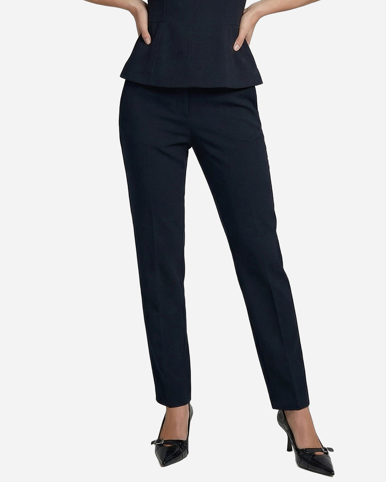 Headless Front Straight pose example for female AI fashion model